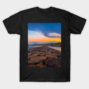 Summer Sunset Sea Rocks Italy T-Shirt